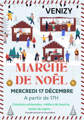 Affiche marché de Noël
